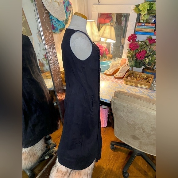 🌹Animale🌹 Linen Asymmetrical Sleeveless Button Up Dress - Picture 5 of 13